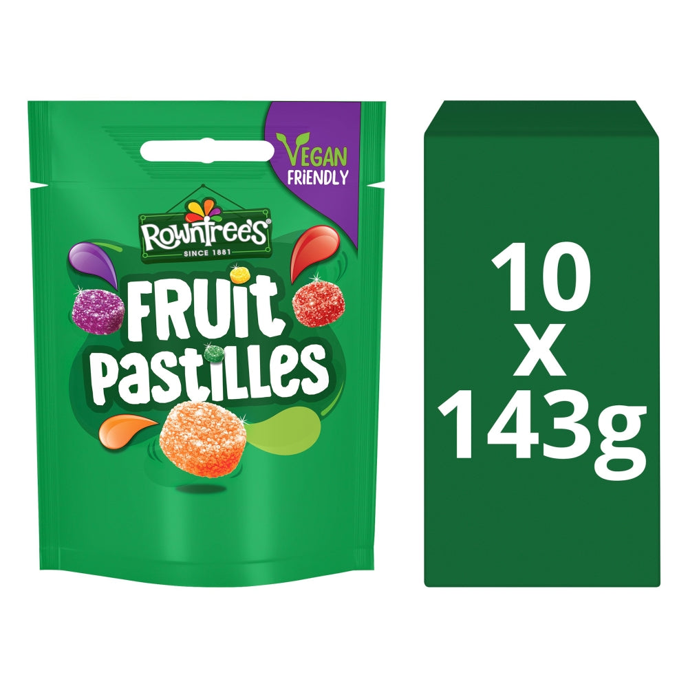 Rowntree's Fruit Pastilles Sharing Bag 143g (Box of 10)