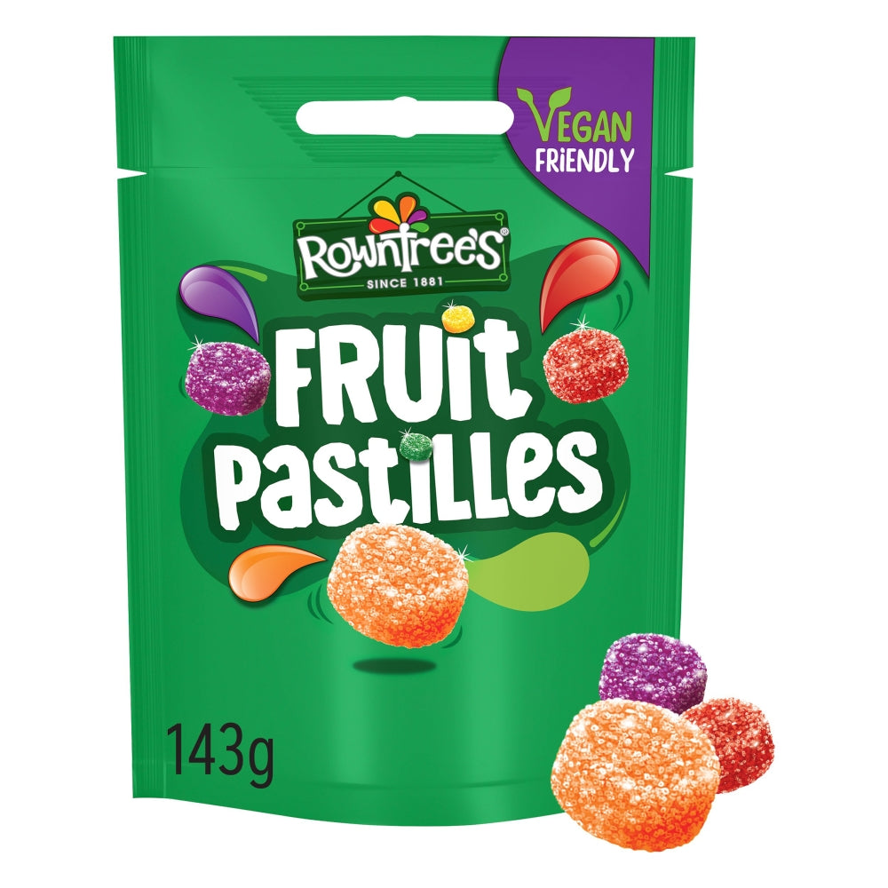 Rowntree's Fruit Pastilles Sharing Bag 143g (Box of 10)
