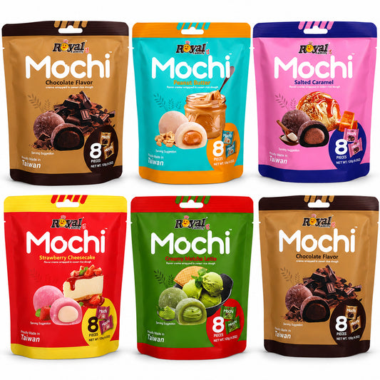 Royal Family Mochi Random Mixed Flavour Pouches 120g (6 & 12 Bags)