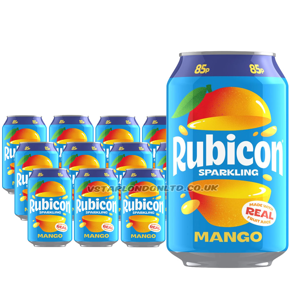 Rubicon Sparkling Mango PMP 330ml (12 & 24 Cans)