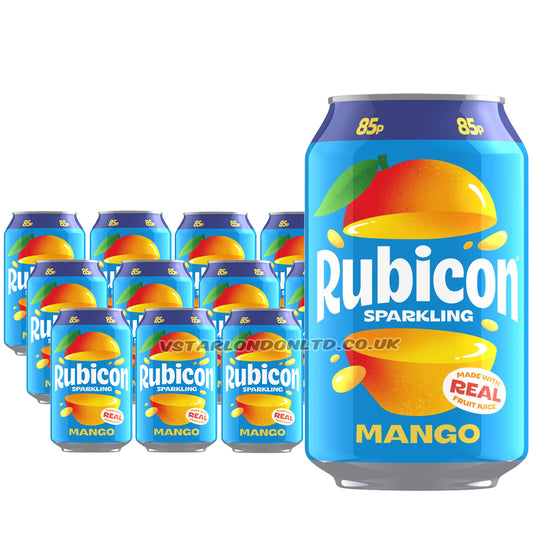 Rubicon Sparkling Mango PMP 330ml (12 & 24 Cans)