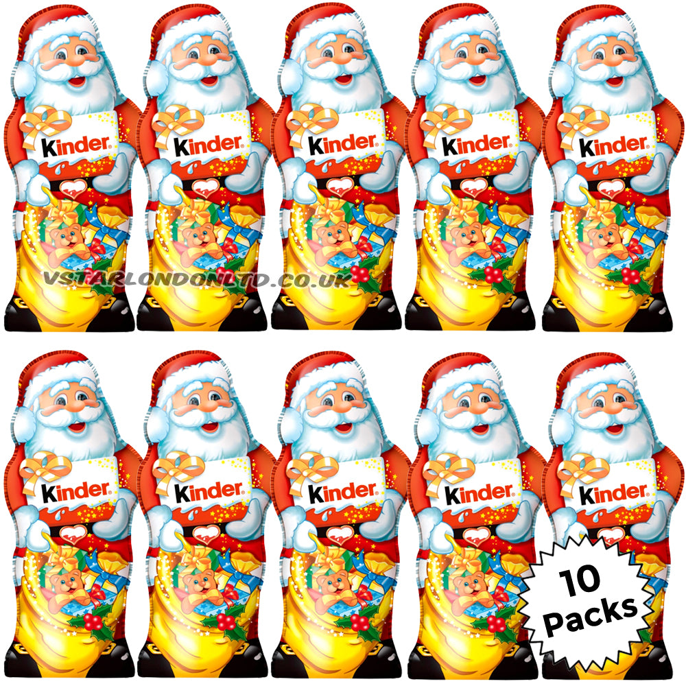 Kinder Chocolate Hollow Santa Figure 55g (10, 15 & 24 Figures)