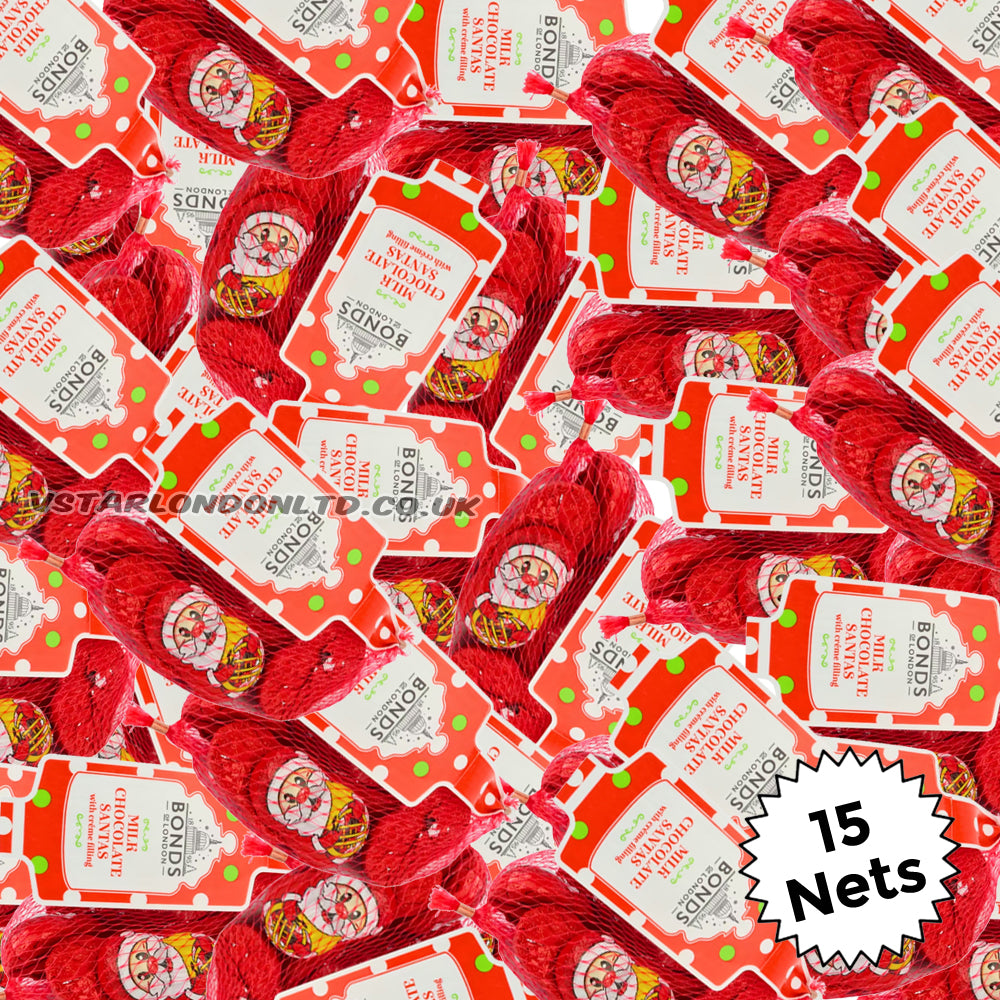 Bonds Milk Chocolate Santas Net 80g (10–20 Nets)