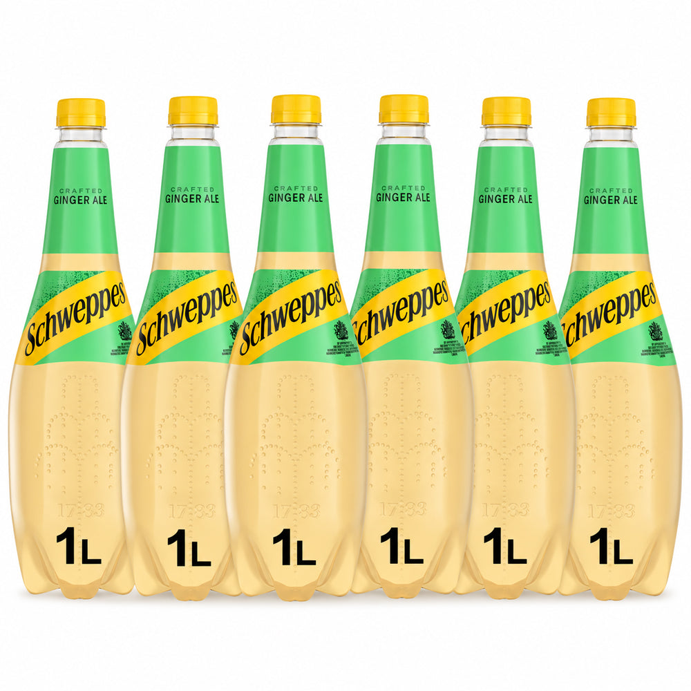 Schweppes Canada Dry Ginger Ale 1L Bottle (Case of 6)
