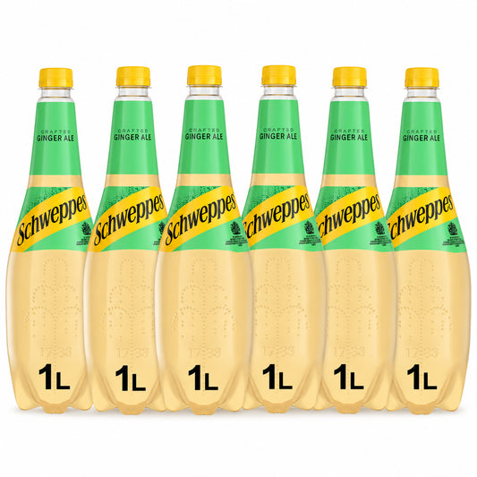 Schweppes Canada Dry Ginger Ale 1L Bottle (Case of 6)