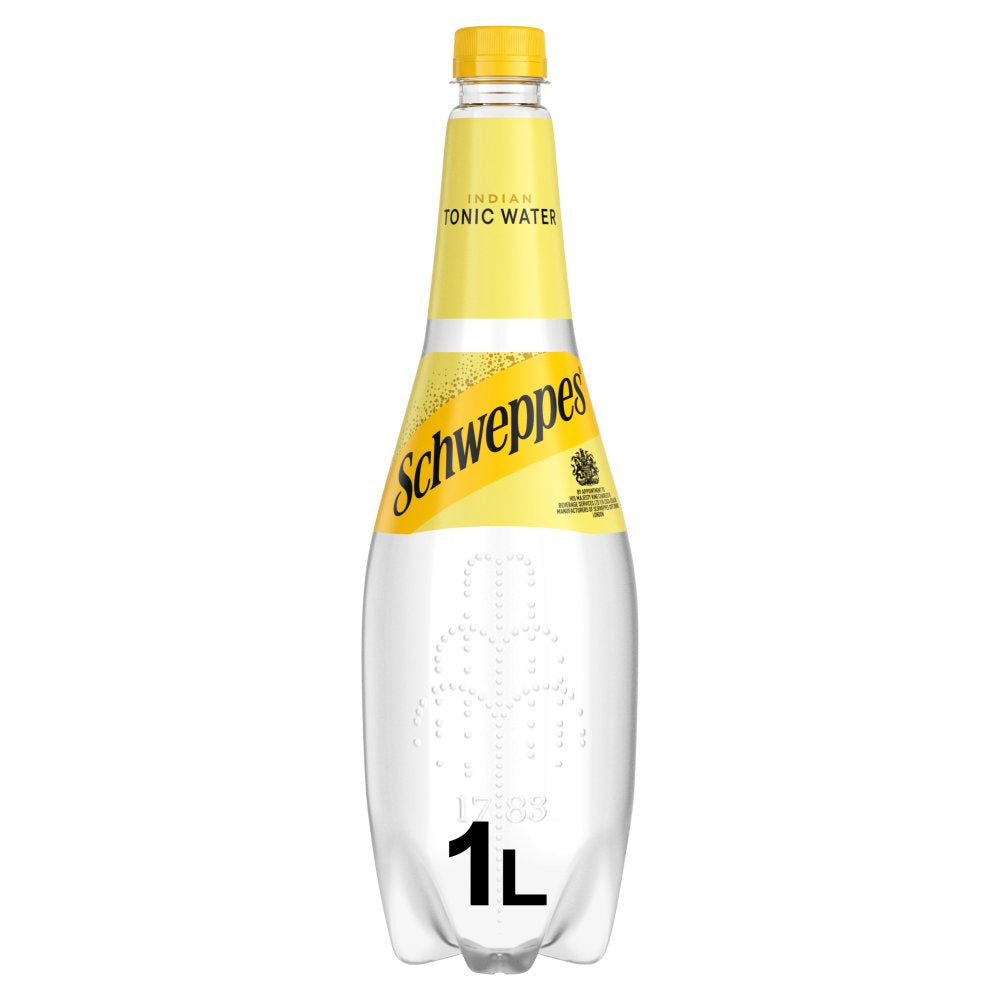 Schweppes Indian Tonic Water 1L Bottle (Case of 6)