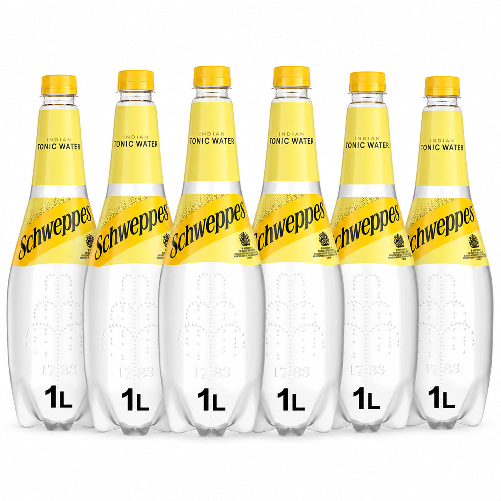 Schweppes Indian Tonic Water 1L Bottle (Case of 6)