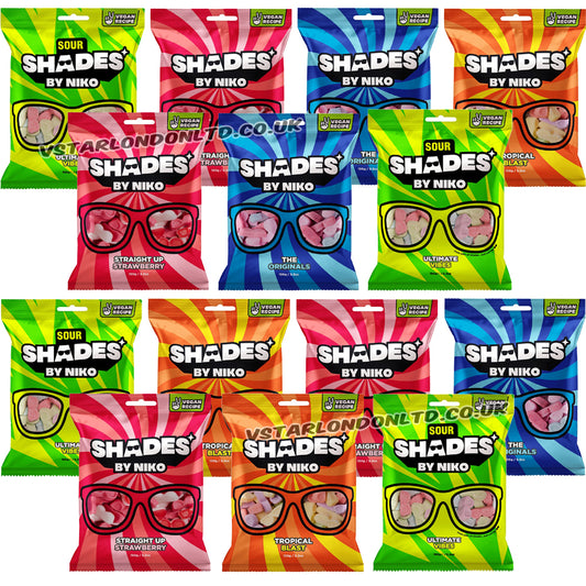 Shades by Niko Mixed Sweets Bags 150g (12 & 18 Bags)