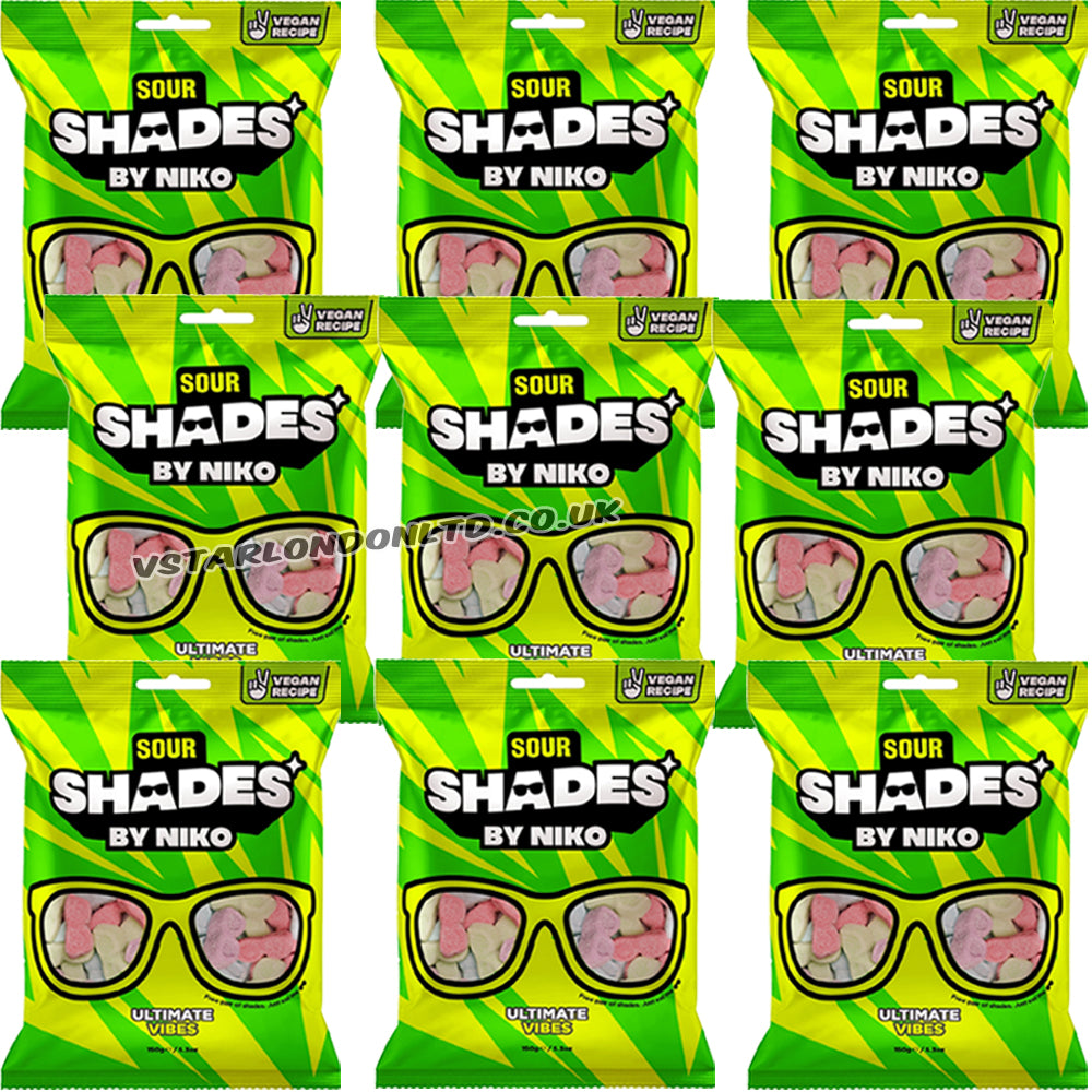 Shades by Niko Sour Ultimate Vibes Bag 150g (9 & 18 Bags)