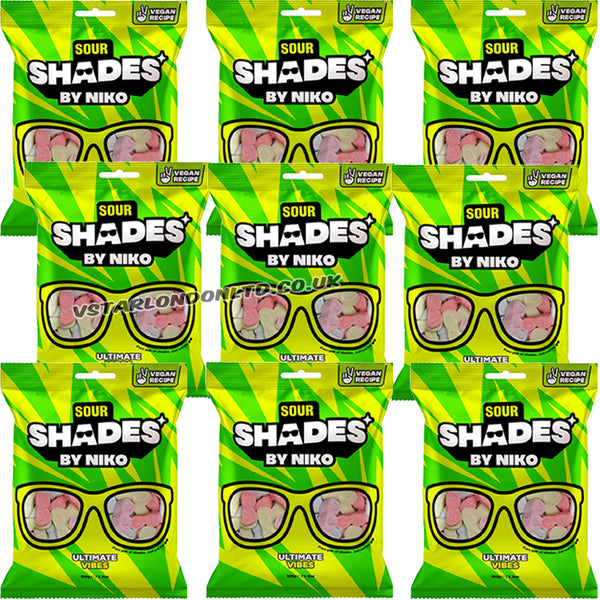 Shades by Niko Sour Ultimate Vibes 150g | 9 & 18 Pack – UK Cash & Carry ...