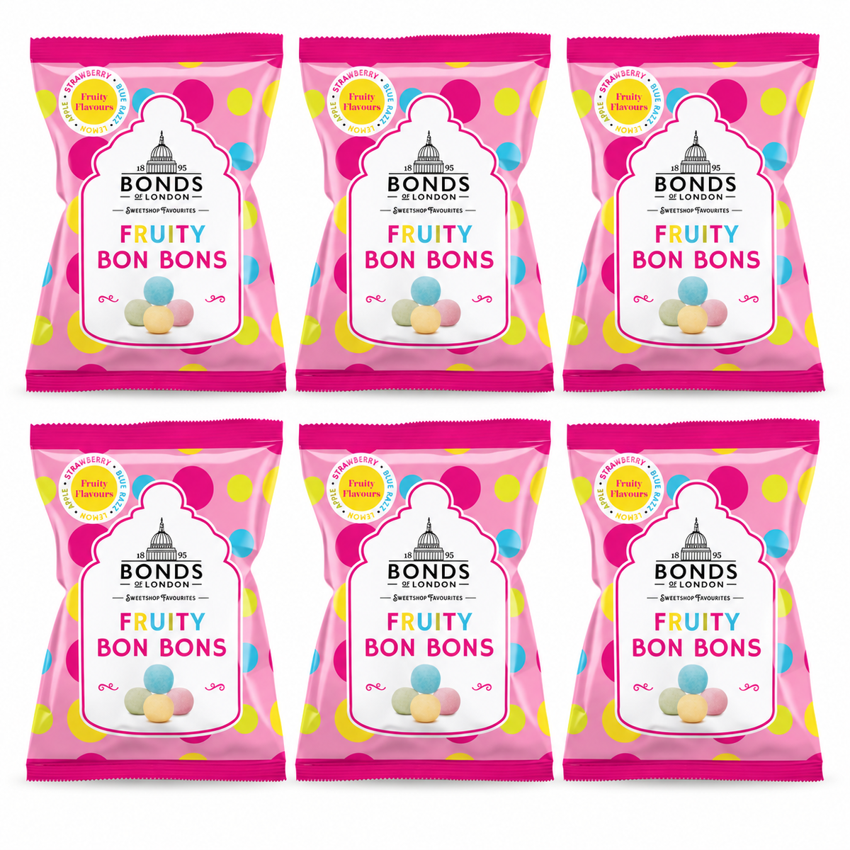 Bonds Fruity Bon Bons Bag 110g (6 & 12 Bags)
