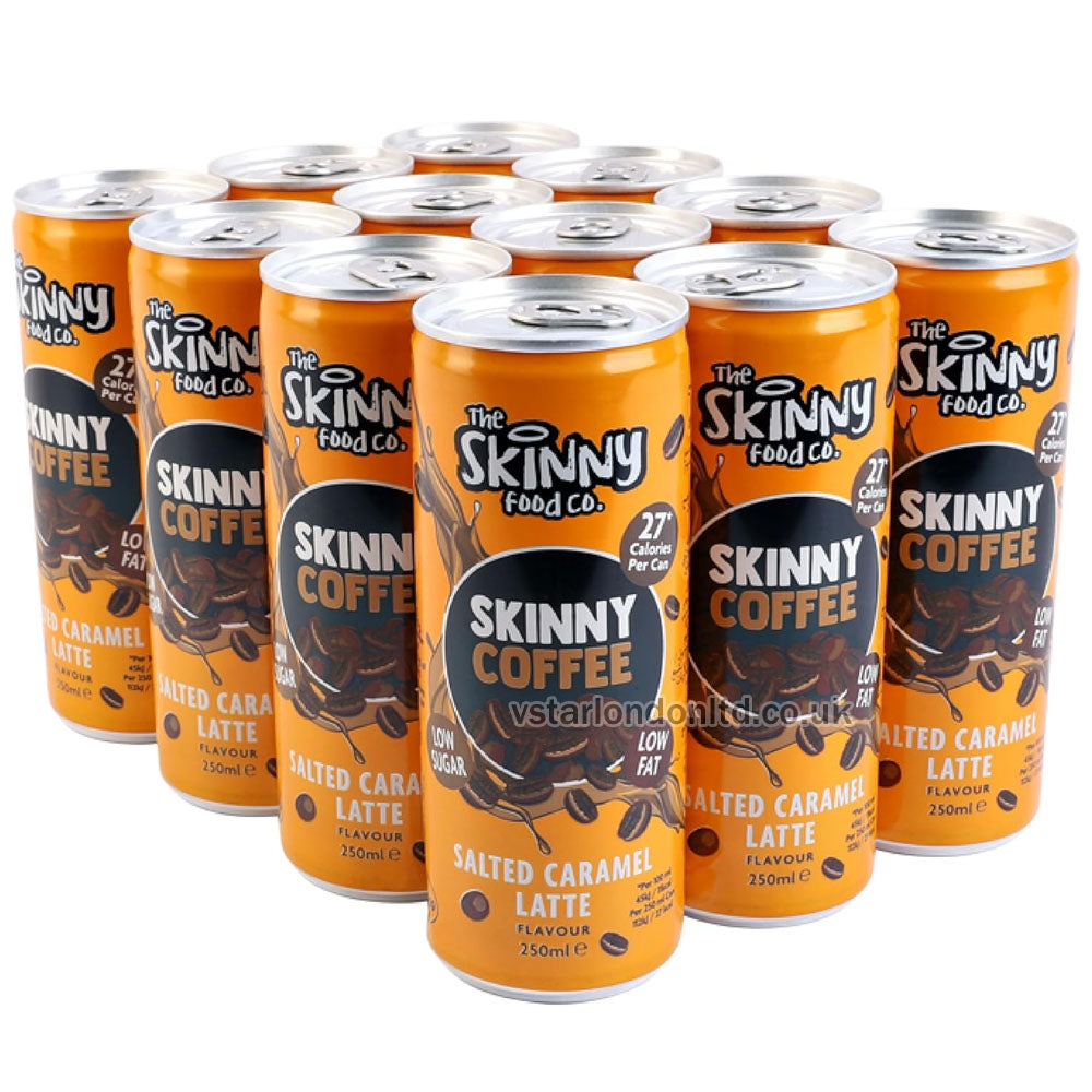 Skinny Food Co Low-Calorie Flavoured Lattes – 250ml x 12