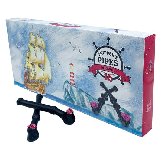 Skippers Original Liquorice Pipes – 16 Pack (272g Box)