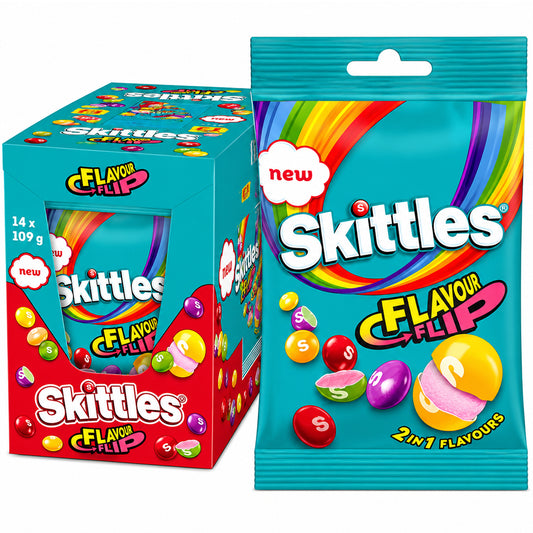 Skittles Fruit Flavour Flip Sweets 109g PMP (Box of 14)