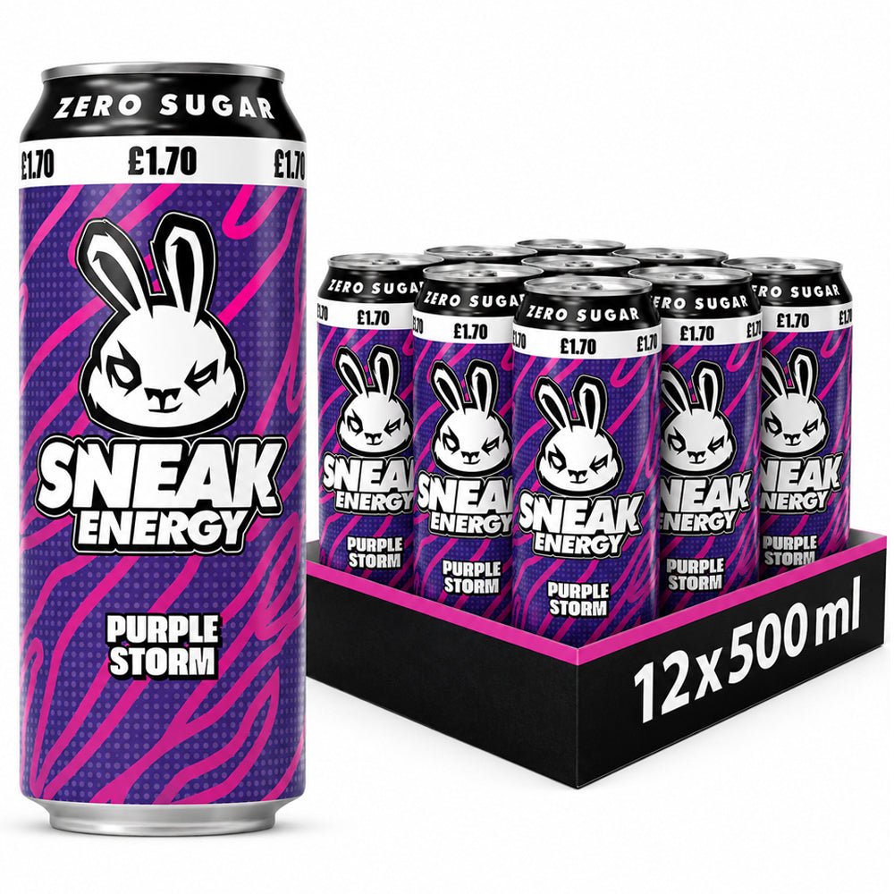 Sneak Energy Purple Storm 500ml PMP (Case of 12)