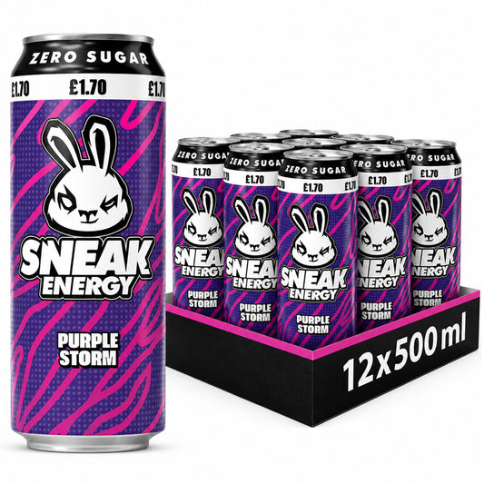 Sneak Energy Purple Storm 500ml PMP (Case of 12)