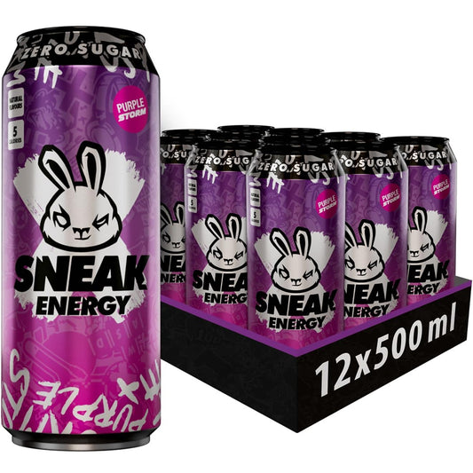 Sneak Energy Purple Storm Cans 500ml (Pack of 12)