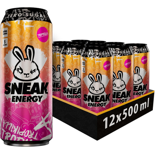 Sneak Energy Tropikilla Cans 500ml (Pack of 12)