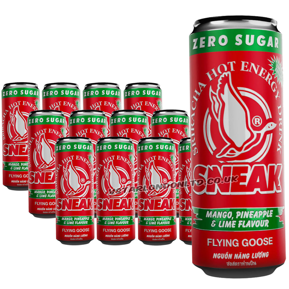 Sneak x Flying Goose Sriracha Mango Pineapple Lime Energy Drink 12 x 330ml