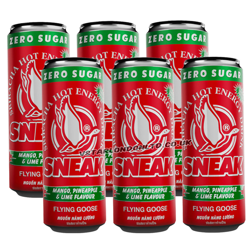 Sneak x Flying Goose Sriracha Mango Pineapple Lime Energy Drink 12 x 330ml