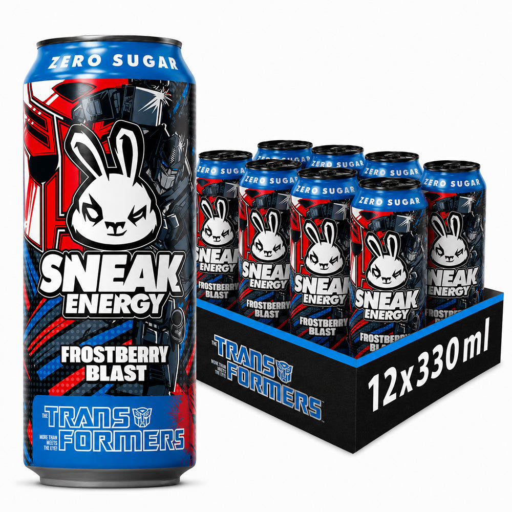 Sneak x Transformers Frostberry Blast Energy Drink 330ml (Case of 12)