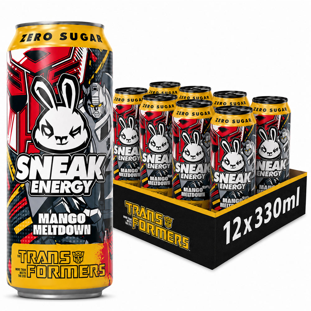 Sneak x Transformers Mango Meltdown Energy Drink 330ml (Case of 12)