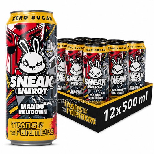 Sneak x Transformers Mango Meltdown Energy Drink 330ml (Case of 12)