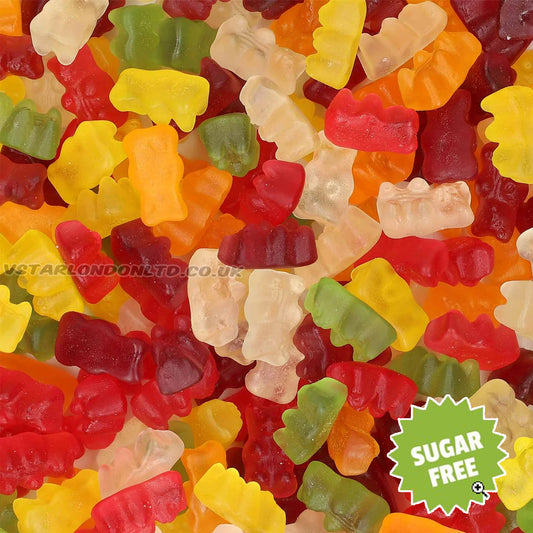 Sugar Free Teddy Bears Gummy Sweets 1kg – 5kg Bulk Bag