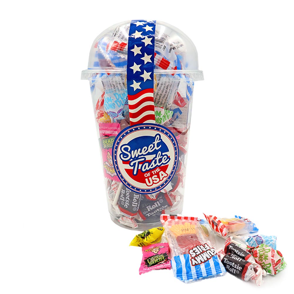 Sweet Taste Of The USA Candy Cup 200g (6 Cups)