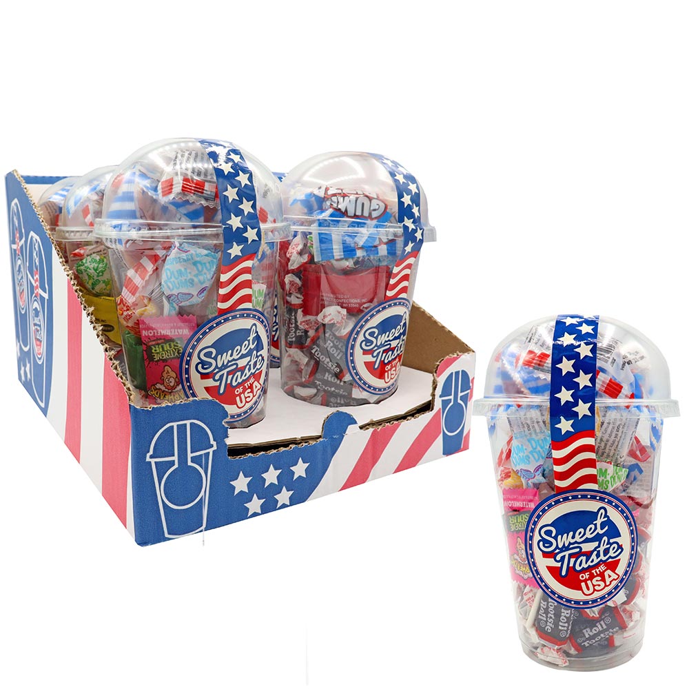 Sweet Taste Of The USA Candy Cup 200g (6 Cups)