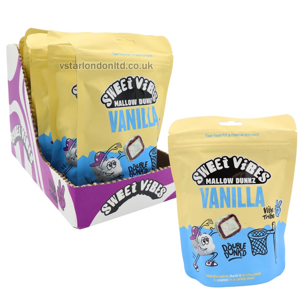Sweet Vibes Mallow Dunkz Vanilla Pouch 100g(6 Pouches)