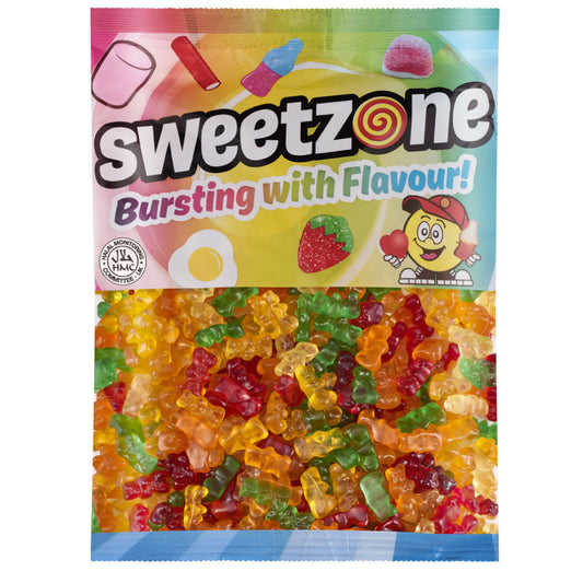 SweetZone Assorted Jelly & Fizzy Candy Bags – 1kg