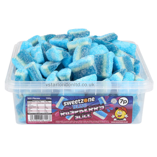 Sweetzone Blue Raspberry Slices Tub 700g PMP