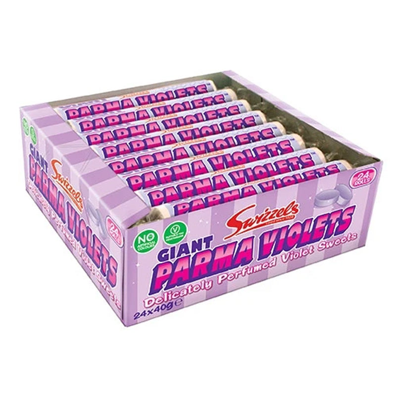 Swizzels Giant Parma Violet 24 Rolls – Retro Violet Flavour Sweets