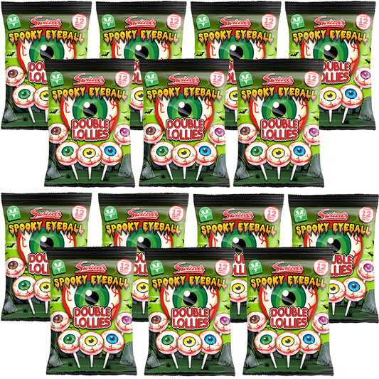 Swizzels Spooky Eyeball Double Lollies 130g (Box of 12)