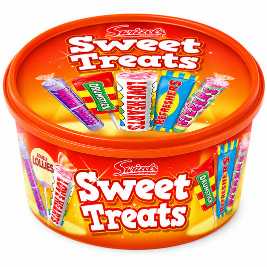 Swizzels Sweet Treats Tub Red 600g Vegan Sweets