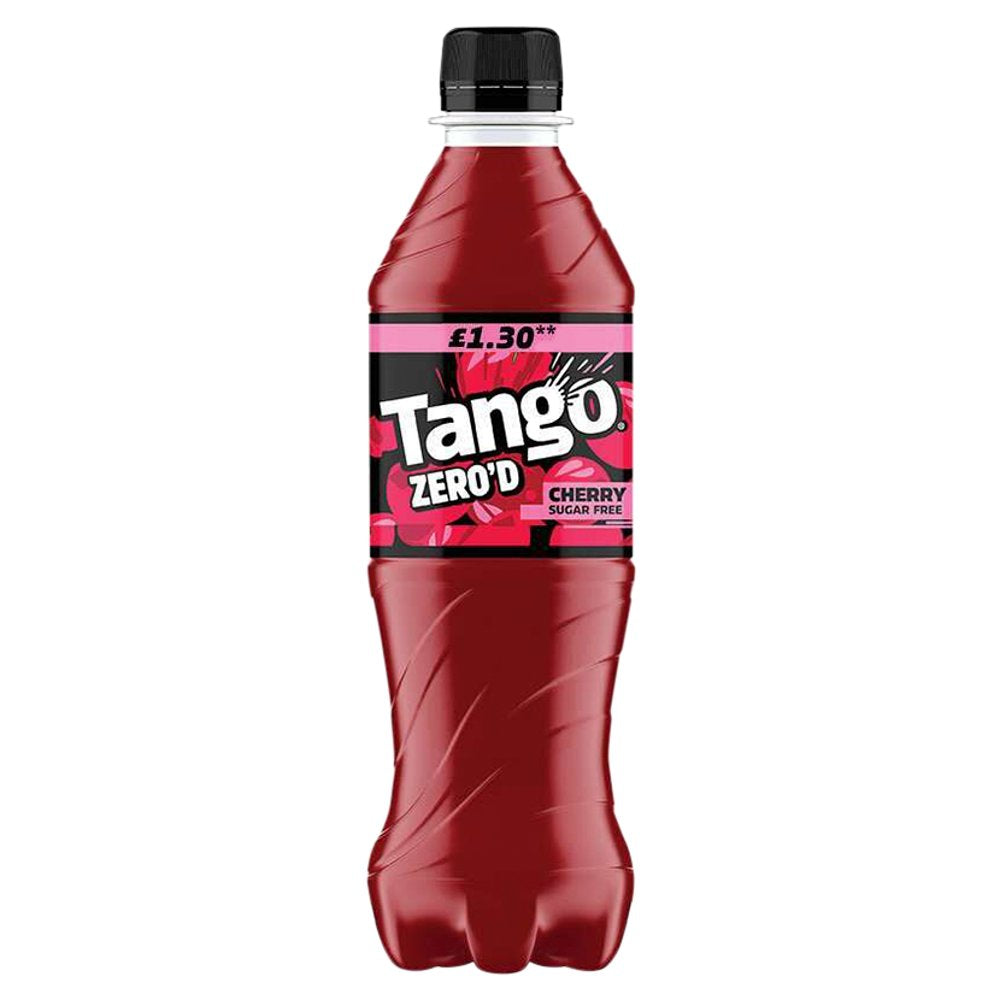Tango Zero'd Cherry Sugar Free PMP Bottle 12 x 500ml