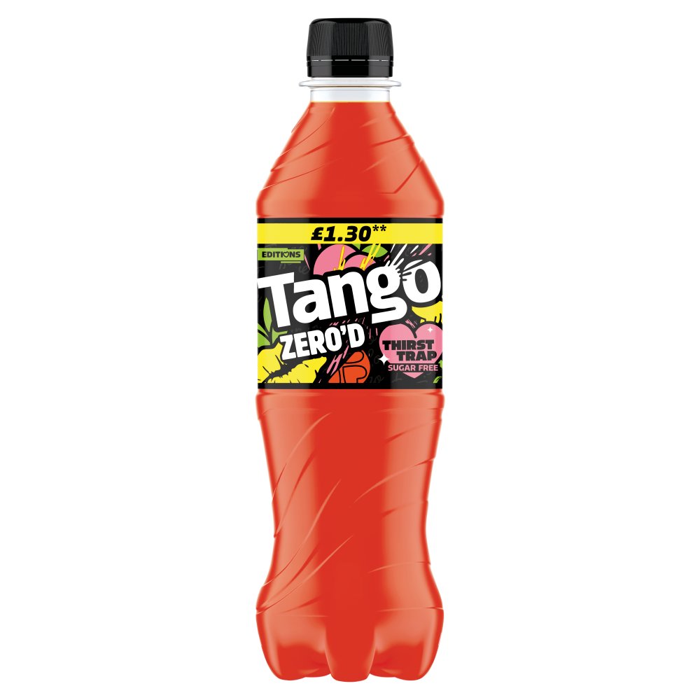 Tango Zero'd Thirst Trap Peach, Pineapple & Orange 500ml PMP £1.30 (12 Pack)