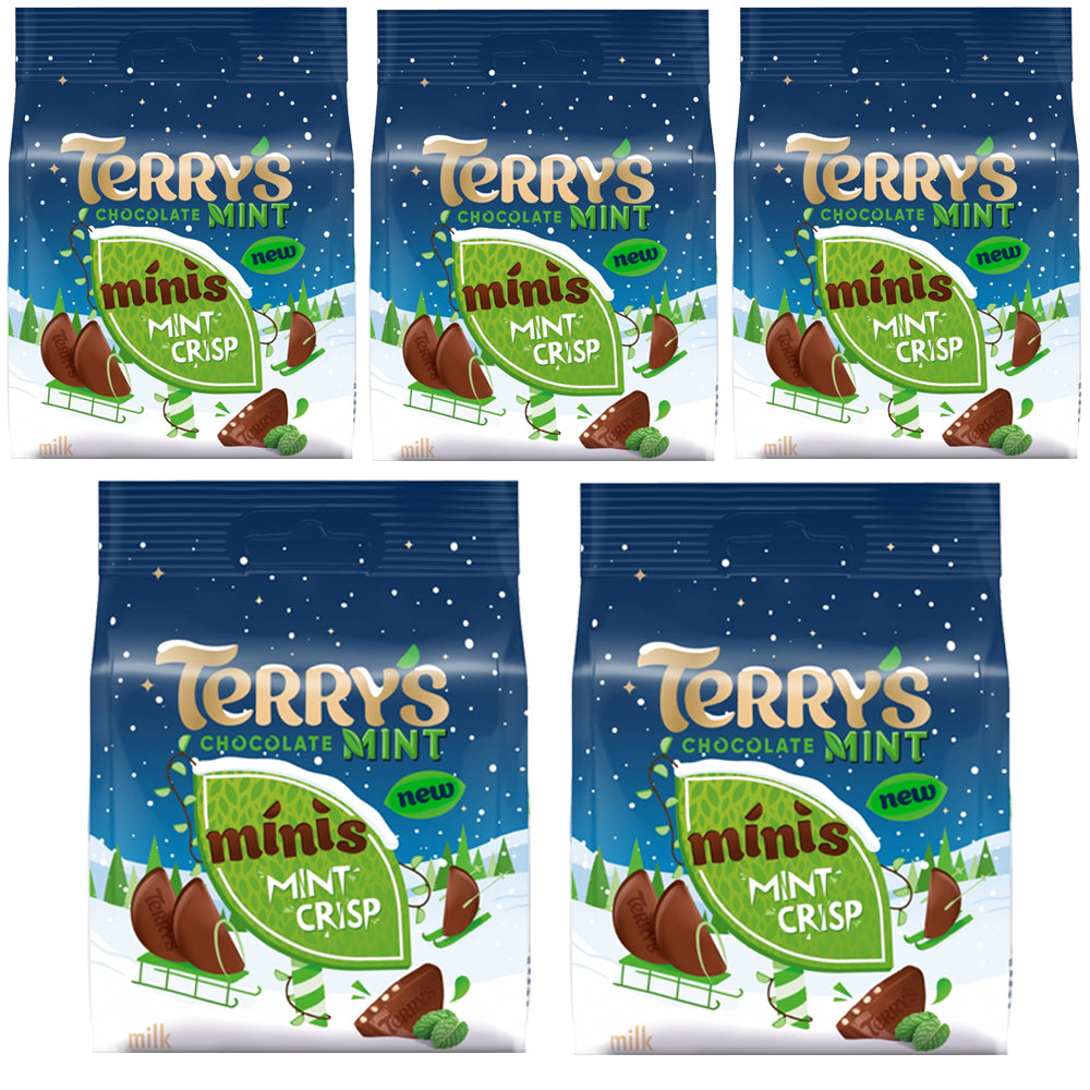 Terry’s Chocolate Mint Crisp Minis Bag 80g (5 & 10 Bags)
