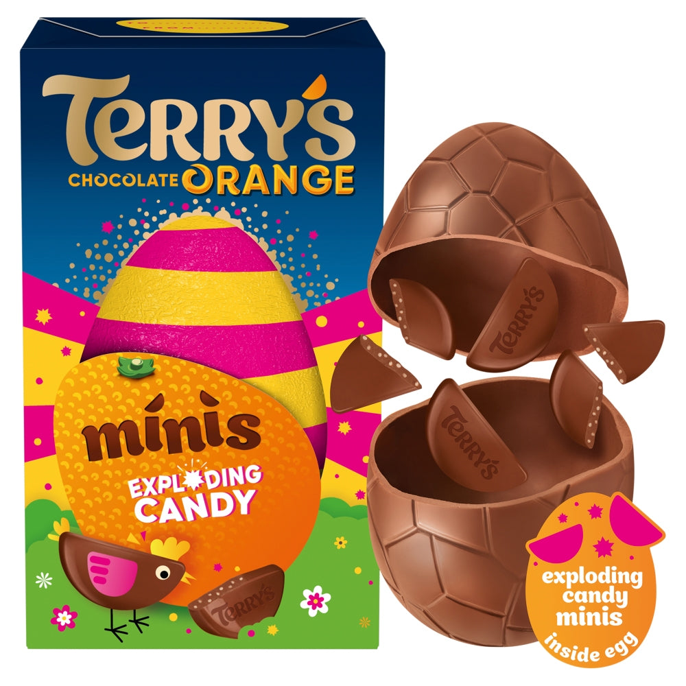 Terry’s Chocolate Orange Exploding Candy Minis Easter Egg 91g (Box of 12)