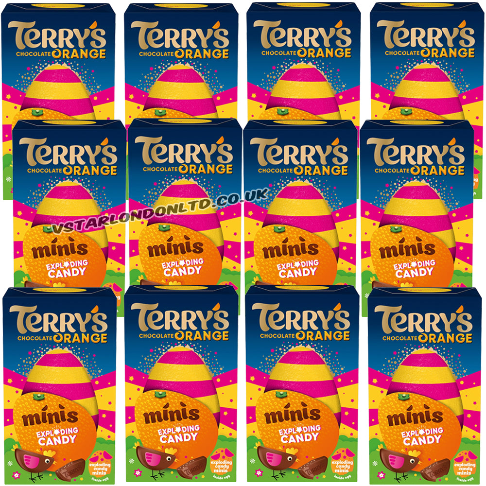 Terry’s Chocolate Orange Exploding Candy Minis Easter Egg 91g (Box of 12)