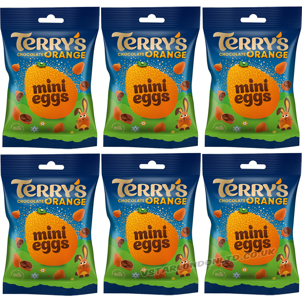 Terry’s Chocolate Orange Mini Eggs Bag 70g (6 & 12 Bags)