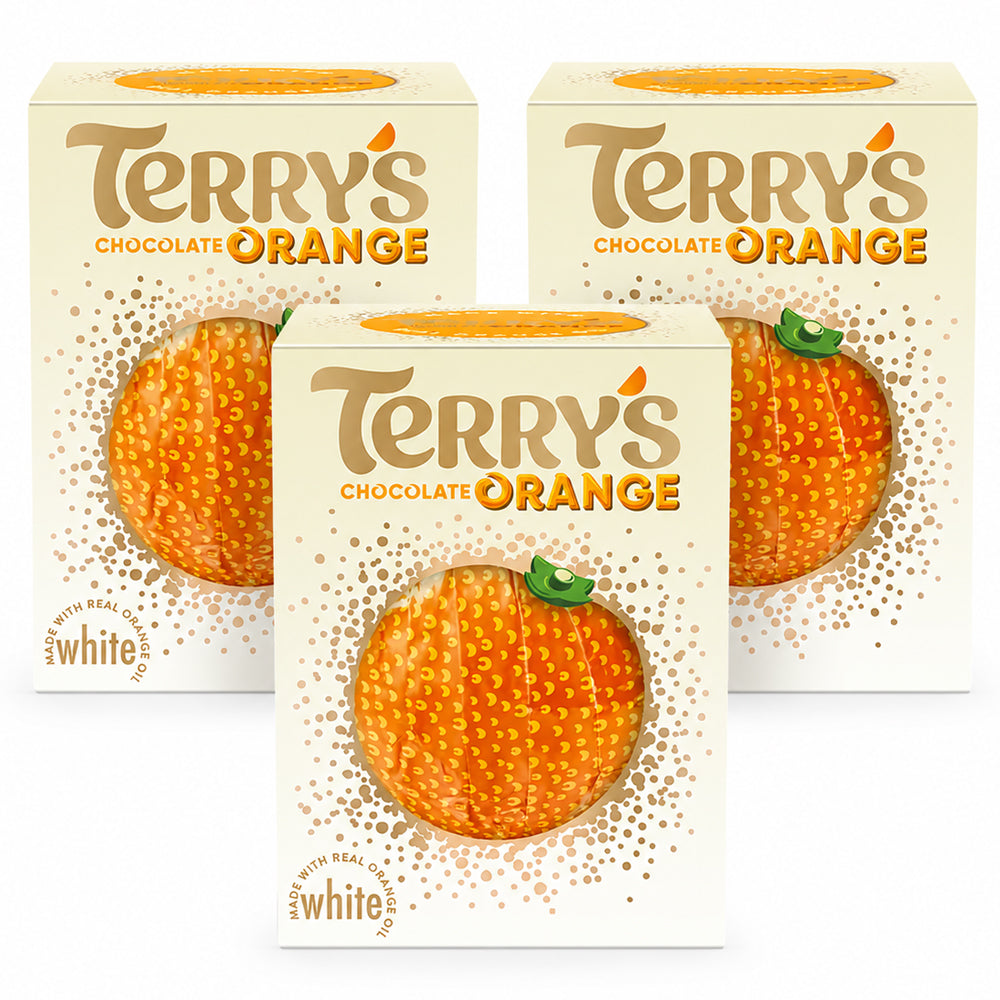 Terry's Chocolate Orange White Ball 145g (3 & 6 Boxes)