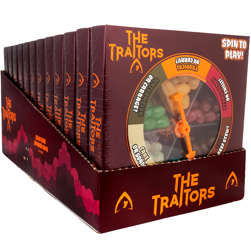 The Traitors Jelly Bean Spinner Game 100g (6 & 12 Boxes)