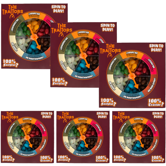 The Traitors Jelly Bean Spinner Game 100g (6 & 12 Boxes)
