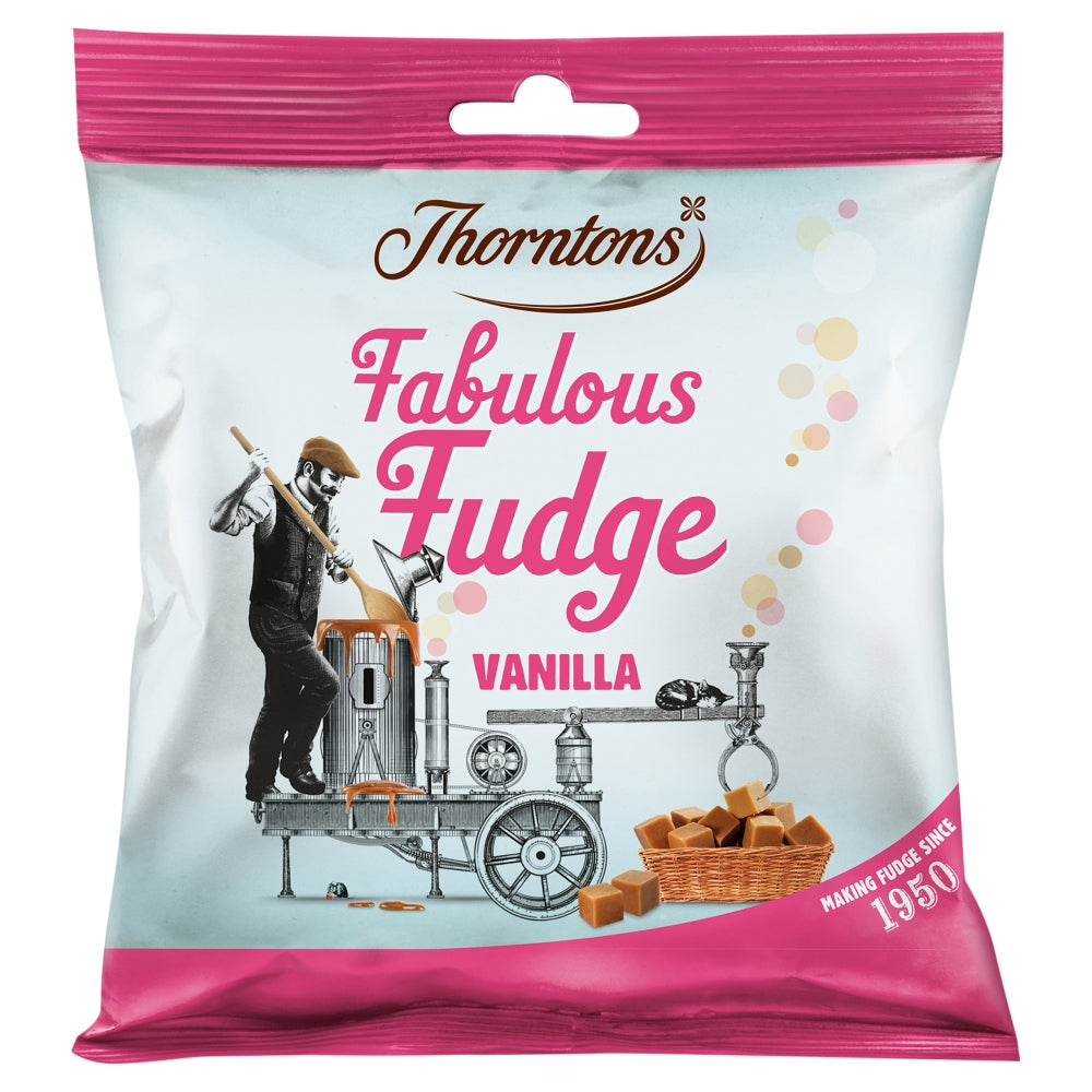 Thornton's Fabulous Fudge Vanilla Bag 8 x 100g