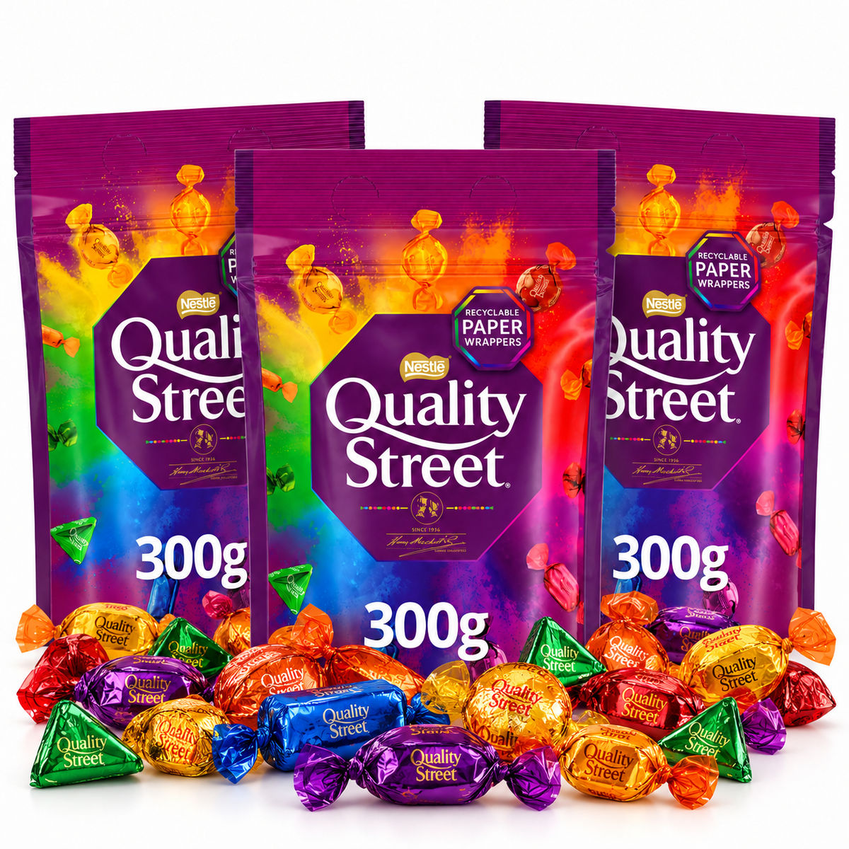 Quality Street Chocolate Share Bags 3 x 300g