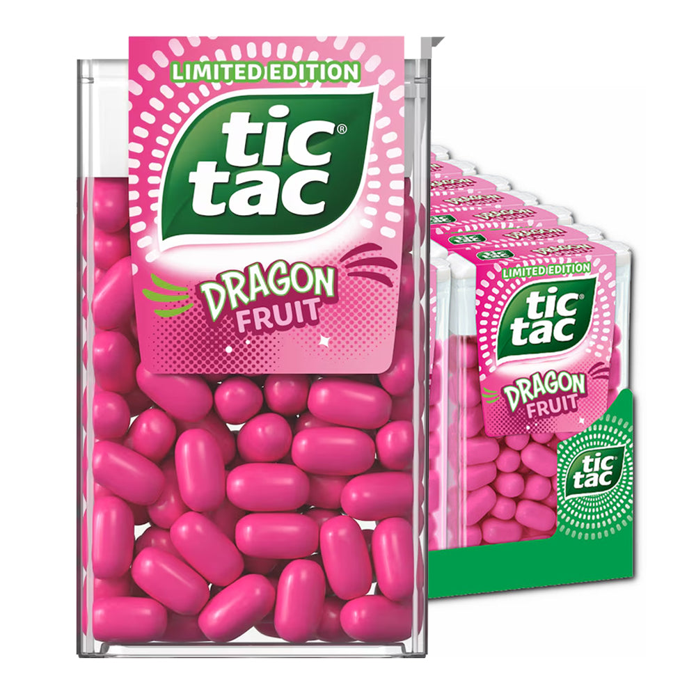 Tic Tac Dragon Fruit Limited Edition Maxi Pack 24 x 18g