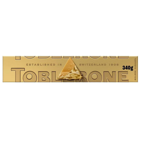 Toblerone Golden Caramel With Honey & Almond Nougat 340g