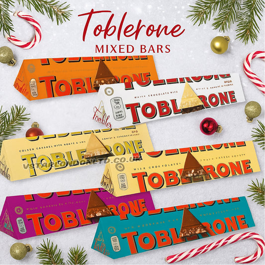 Toblerone Mixed Chocolate Bars 340g–360g | Pack of 6